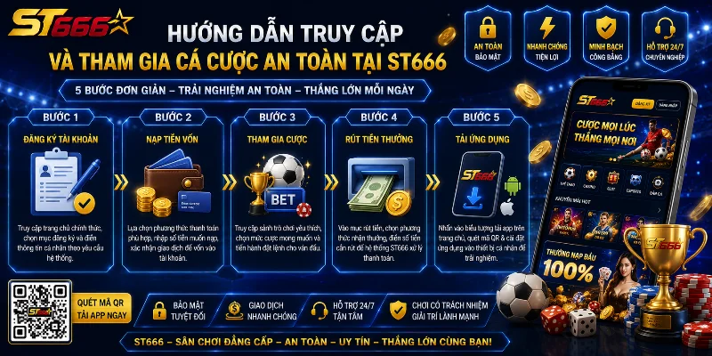 Quy trình truy cập ST666 đơn giản dành cho người mới 