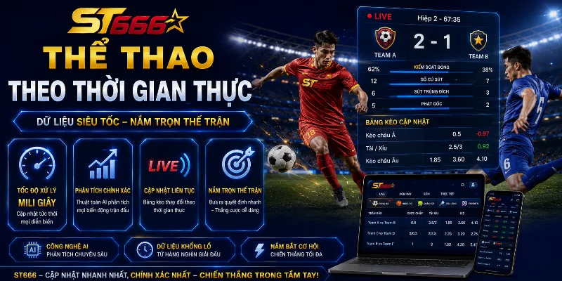 Trải nghiệm thể thao với giao diện trực quan hiện đại 